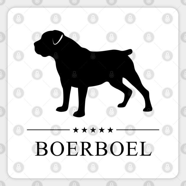 Boerboel Black Silhouette Magnet by millersye